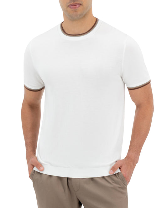 FRONTERA KNIT T-SHIRT - WHITE