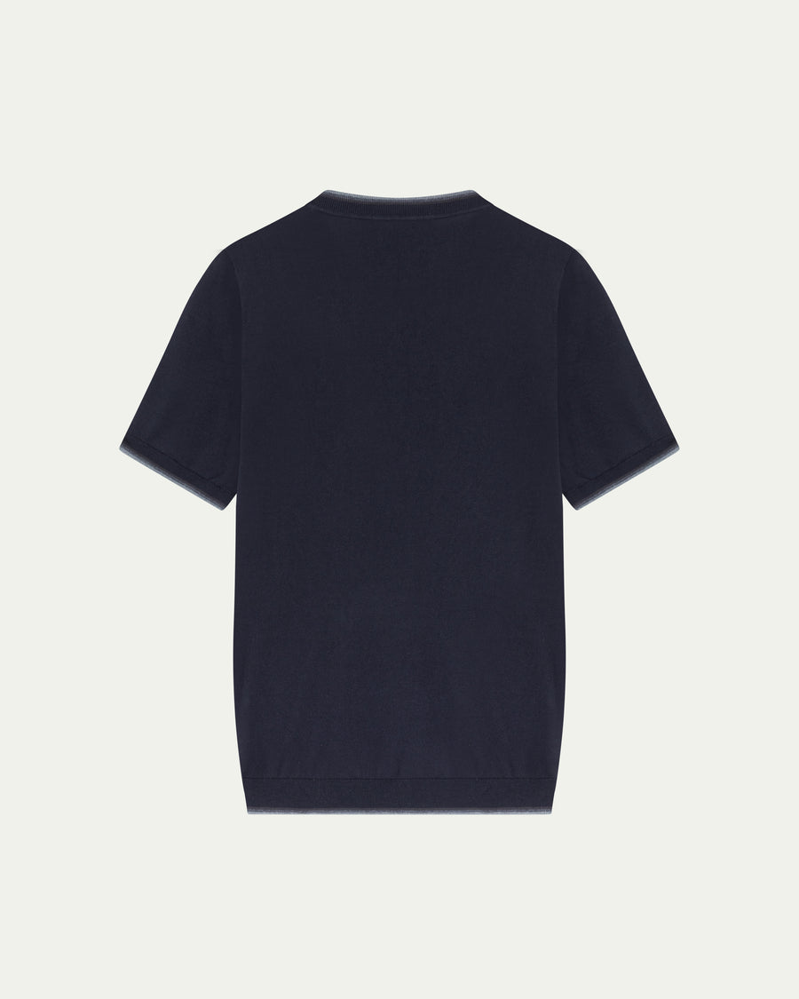FRONTERA KNIT T-SHIRT - MARINO