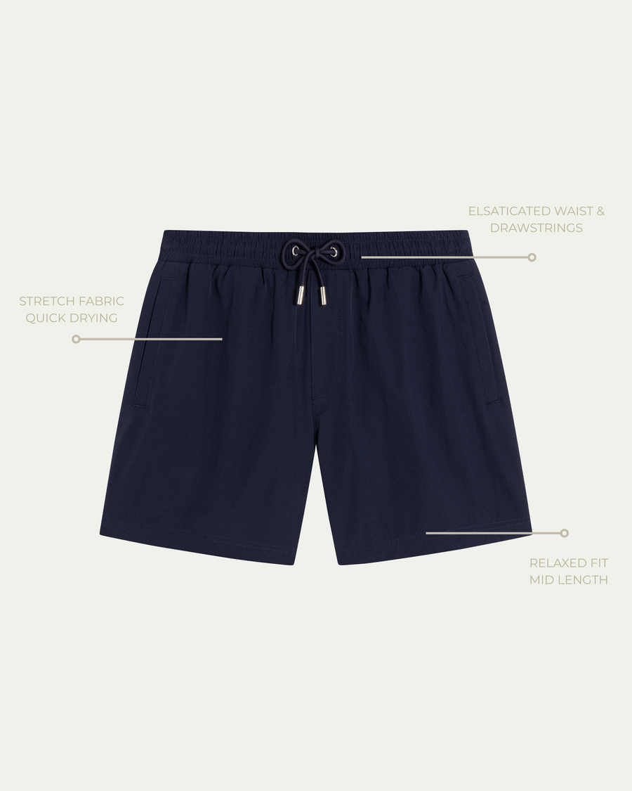 BRISA SWIM SHORTS - MARINO