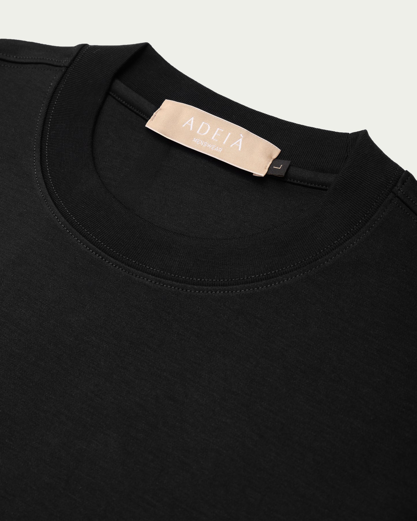 LUXE MODAL T-SHIRT - BLACK
