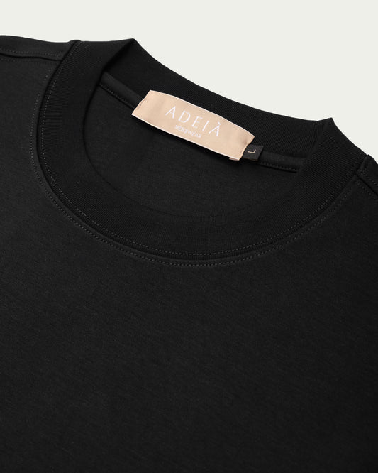 LUXE MODAL T-SHIRT - BLACK