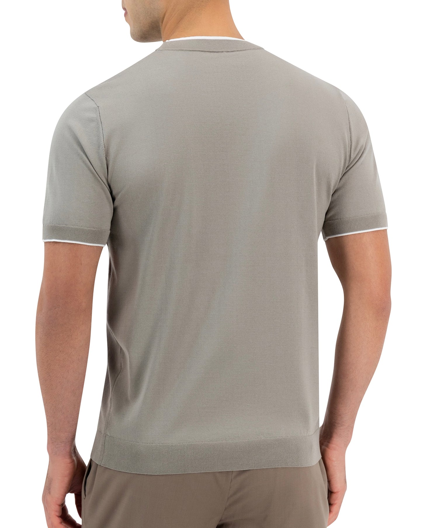 LINEA KNIT T-SHIRT - SAGE GREY