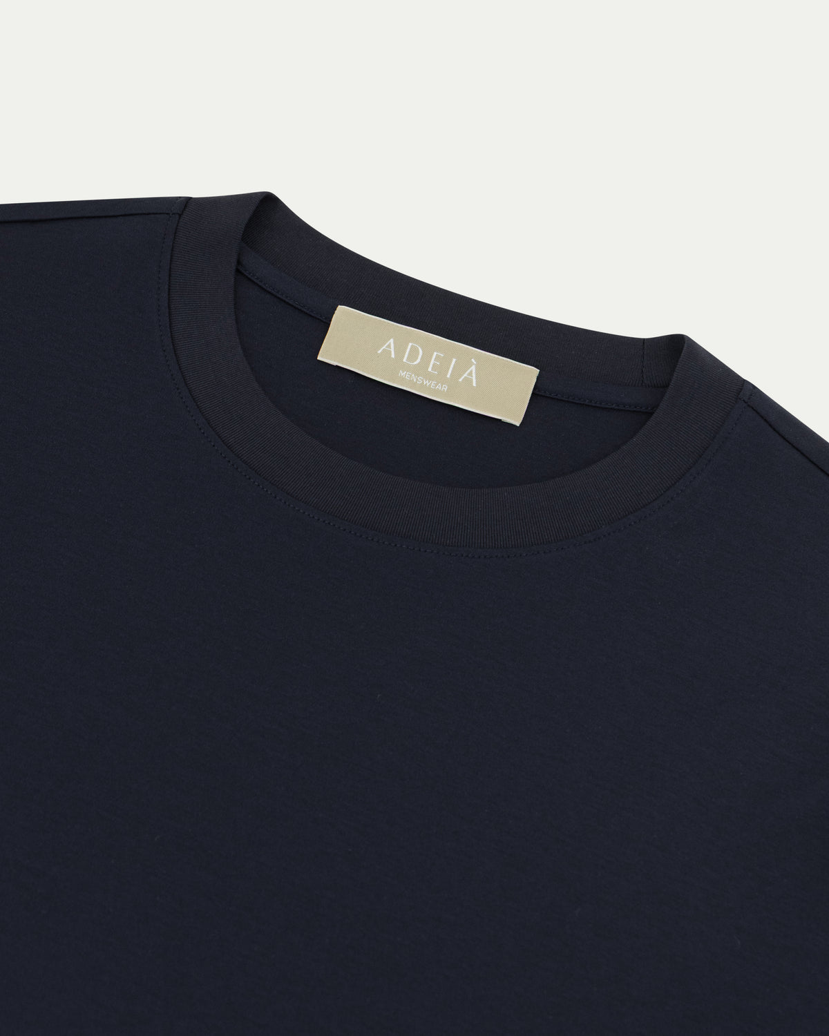 LUXE-MERCERISED T-SHIRT - NAVY