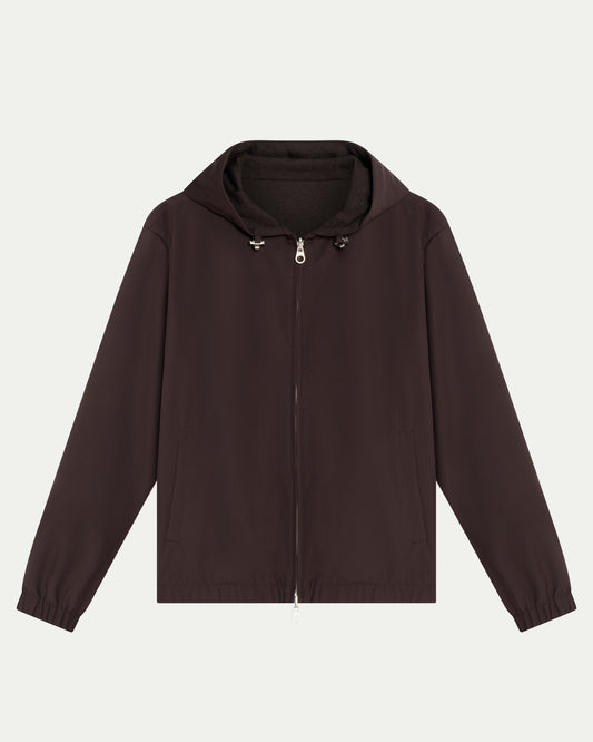 TWIN-TECH HOODED JACKET 2.0 - ESPRESSO