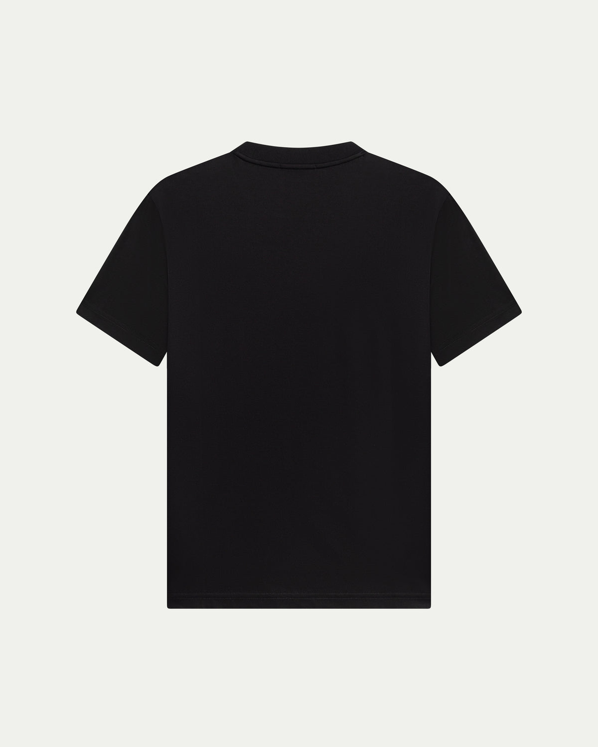 LUXE-MERCERISED T-SHIRT - BLACK