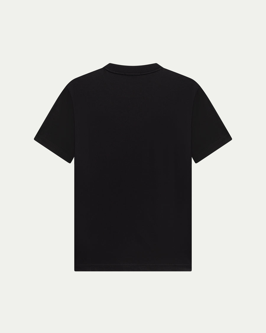 LUXE-MERCERISED T-SHIRT - BLACK