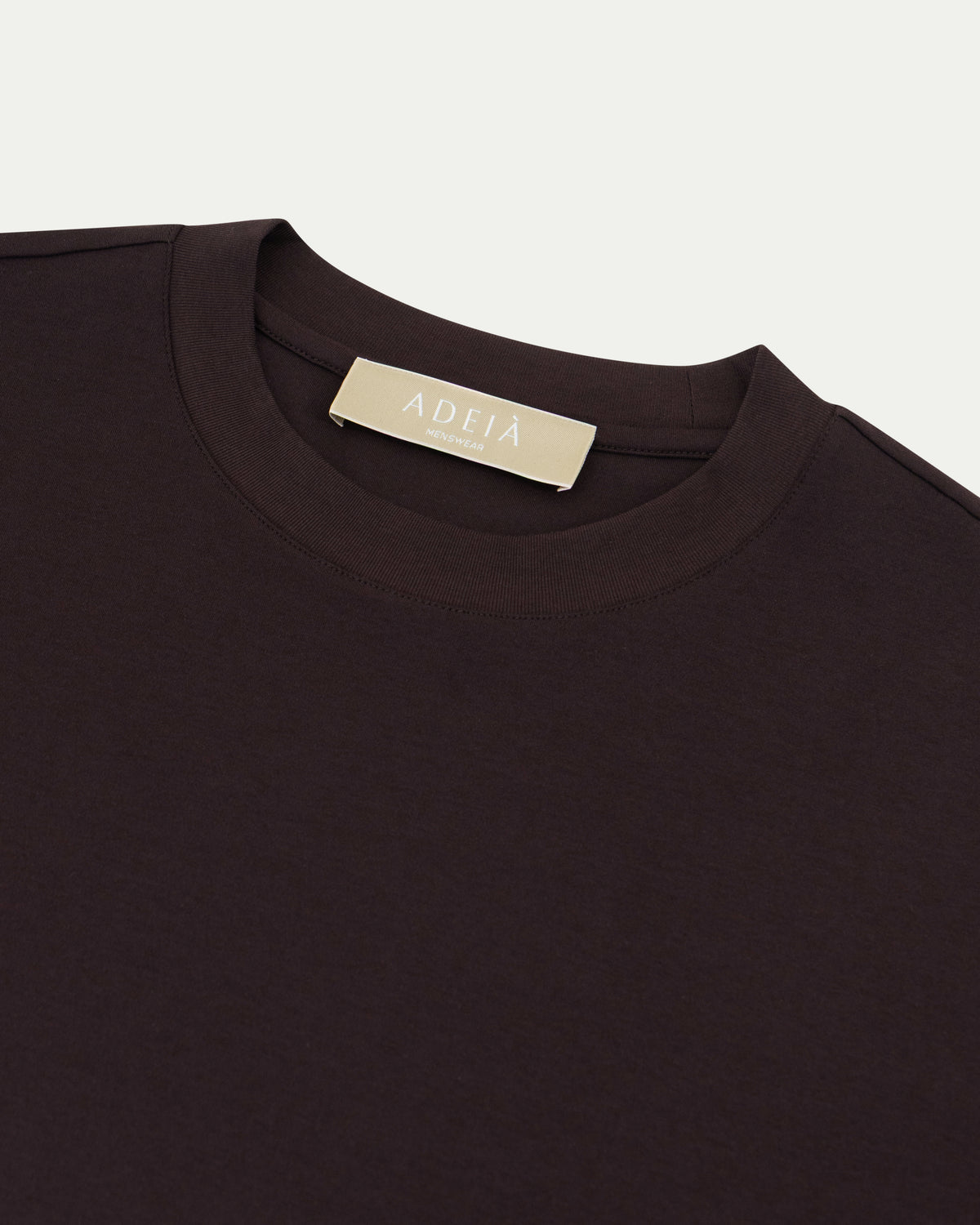 LUXE MODAL T-SHIRT - BROWN