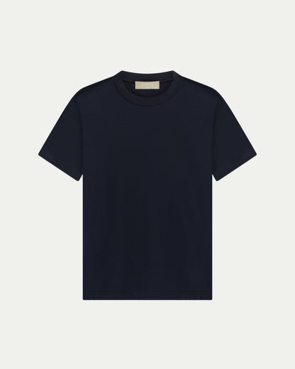 LUXE-MERCERISED T-SHIRT - NAVY