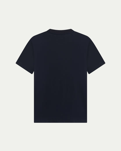 LUXE-MERCERISED T-SHIRT - NAVY