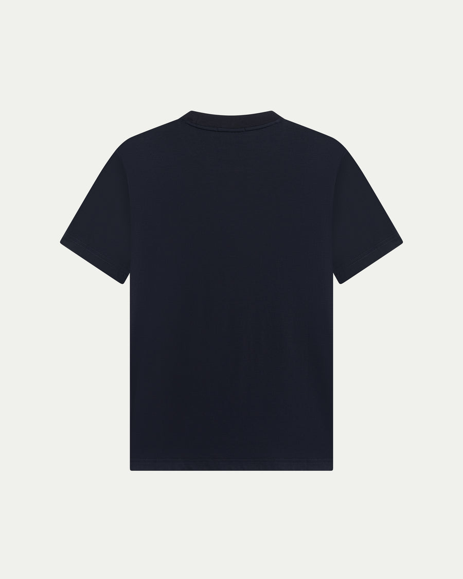 LUXE-MERCERISED T-SHIRT - NAVY