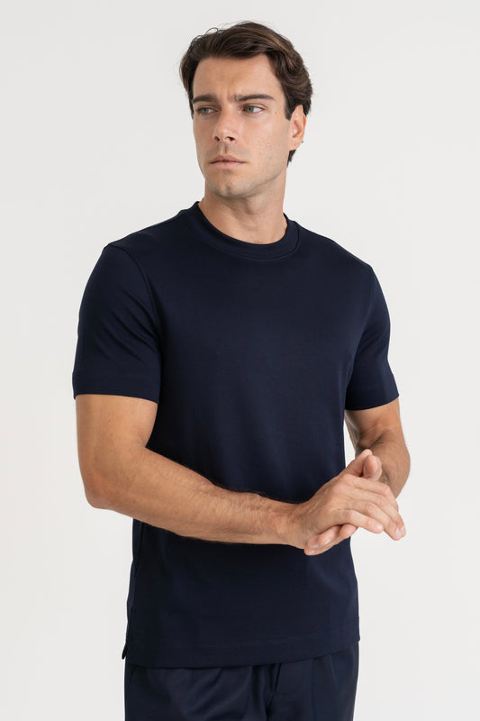 LUXE MODAL T-SHIRT - NAVY