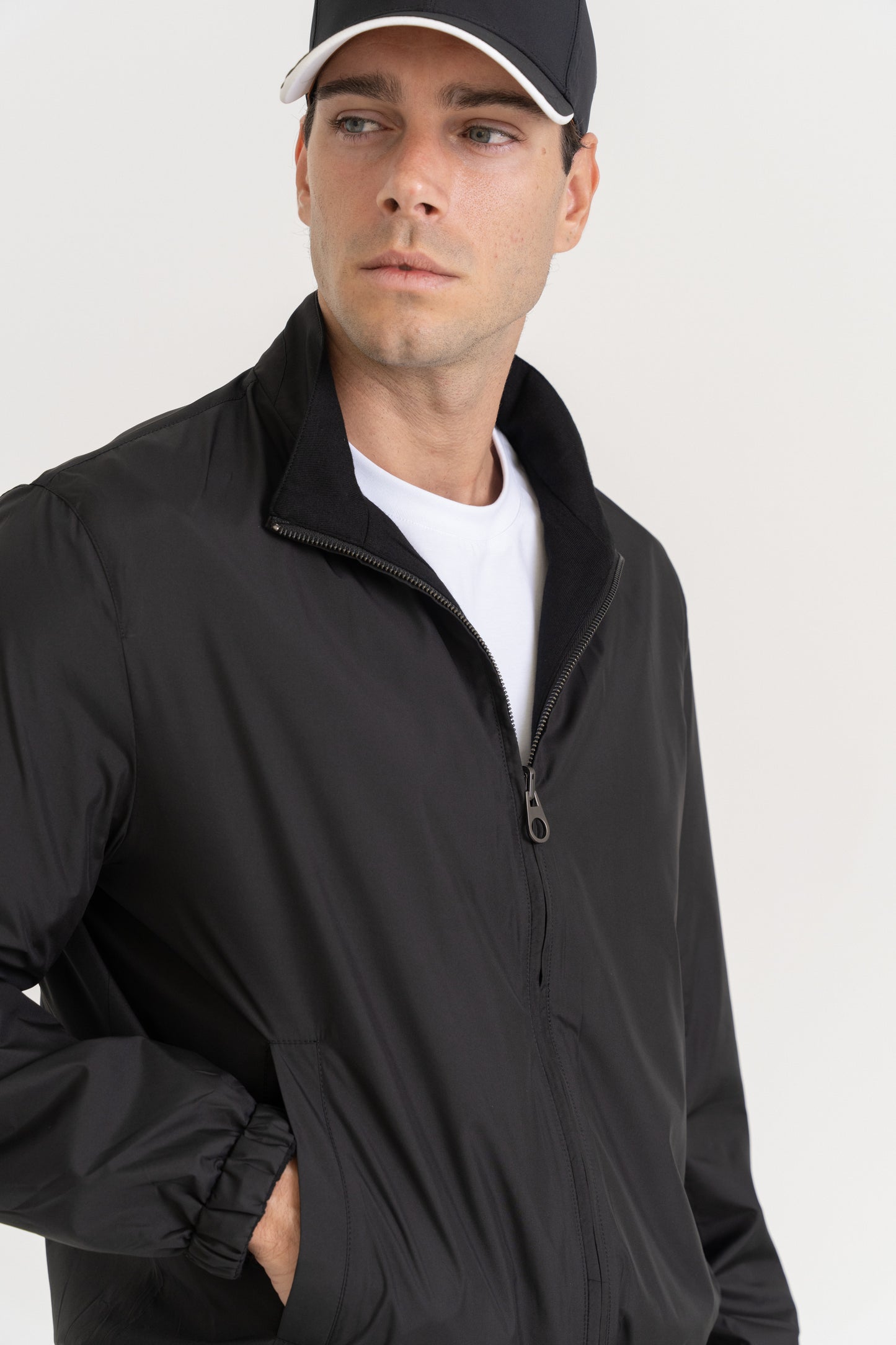 DUO BOMBER JACKET - BLACK