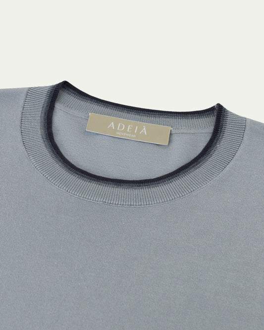FRONTERA KNIT T-SHIRT - CIELO
