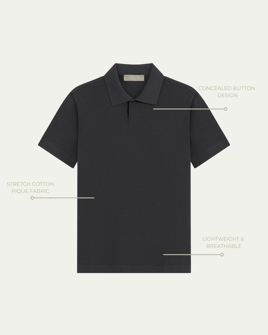 RIVIERA POLO - GRAPHITE