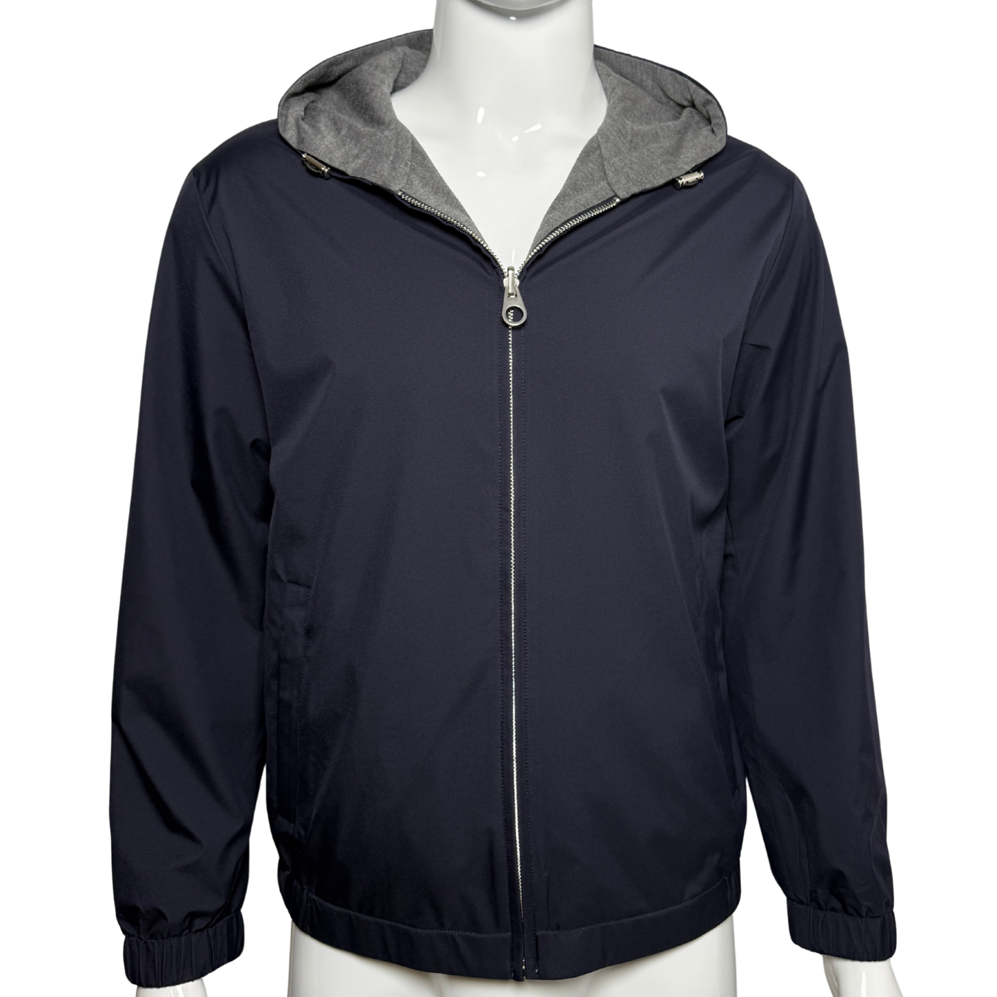 TWIN-TECH HOODED BOMBER - NAVY