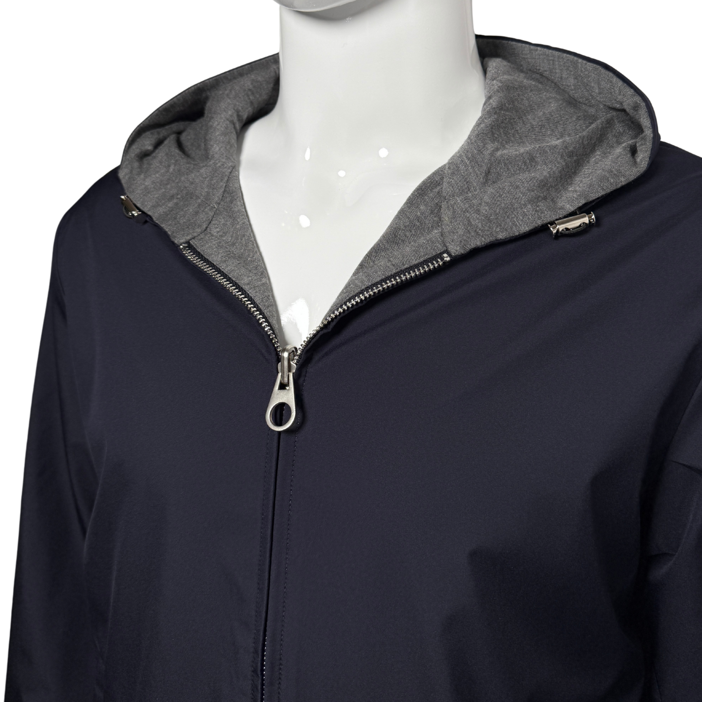TWIN-TECH HOODED BOMBER - NAVY