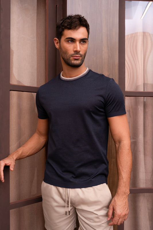 ALHAMBRA T-SHIRT - MARINO