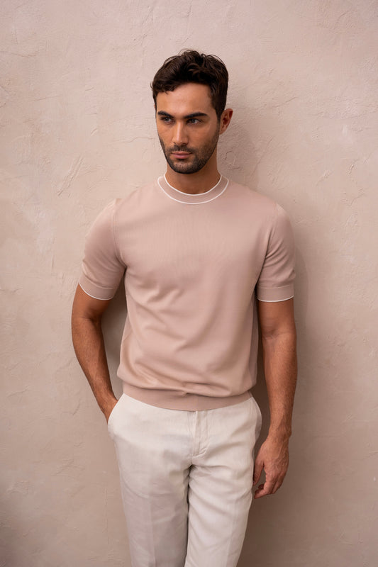 PADRE KNIT T-SHIRT - SABLE