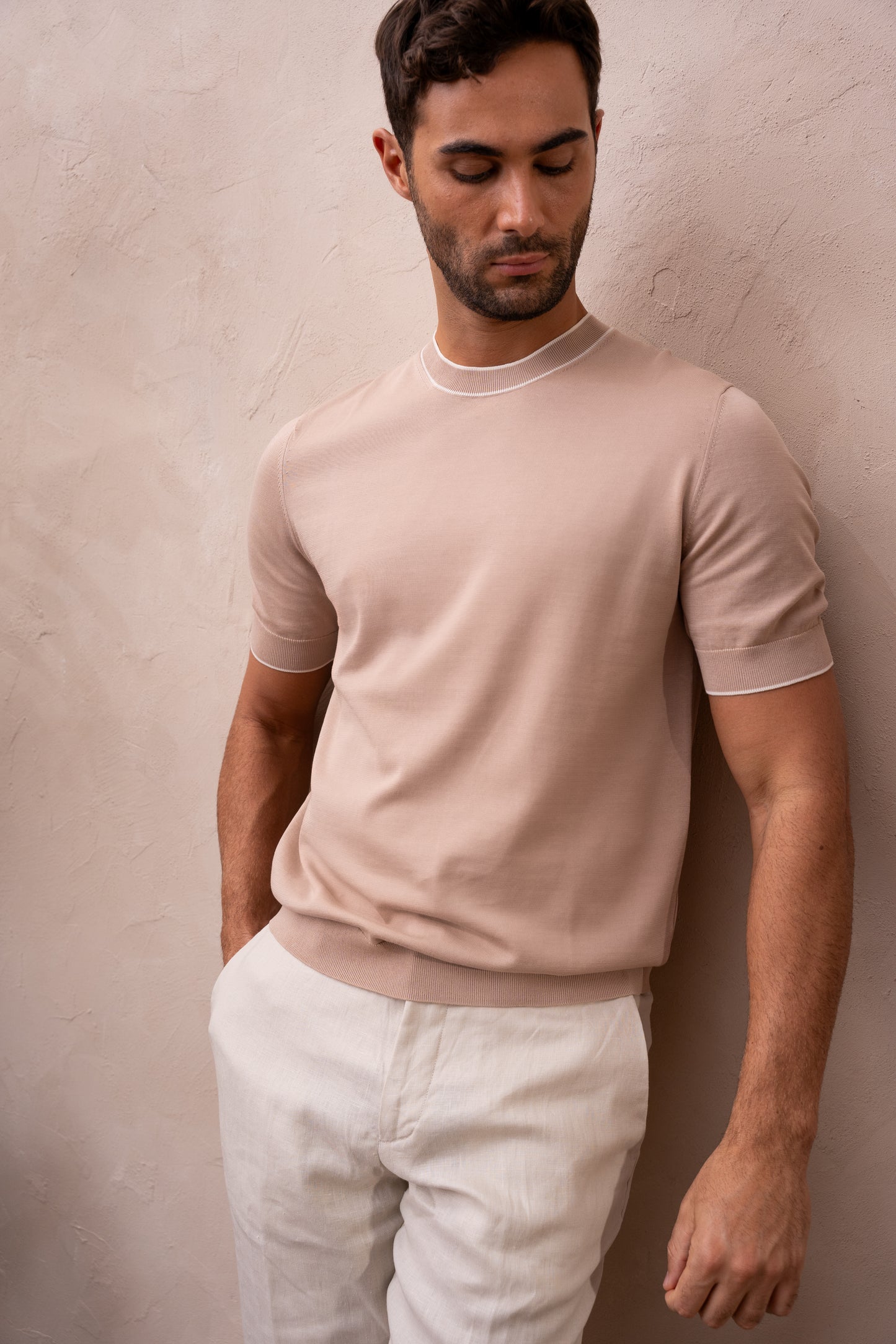 PADRE KNIT T-SHIRT - SABLE